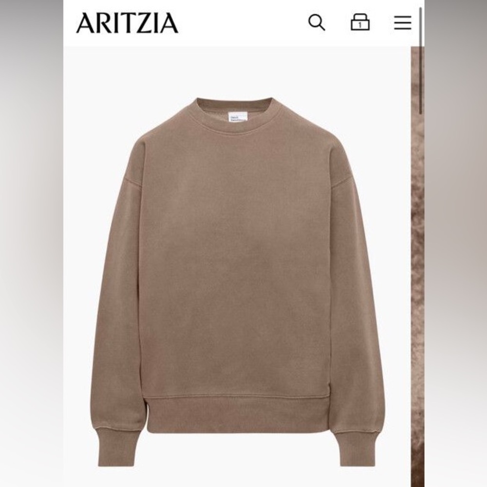 TNA Cozy Fleece Boyfriend Crewneck